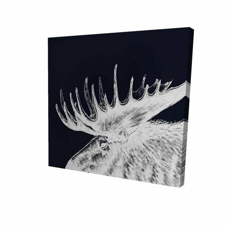 FONDO 16 x 16 in. Big Moose Plume-Print on Canvas FO2792156